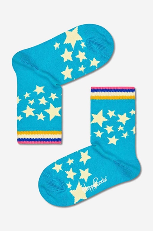 Dječje čarape Happy Socks Star visoke čarape plava KSTA01.6000