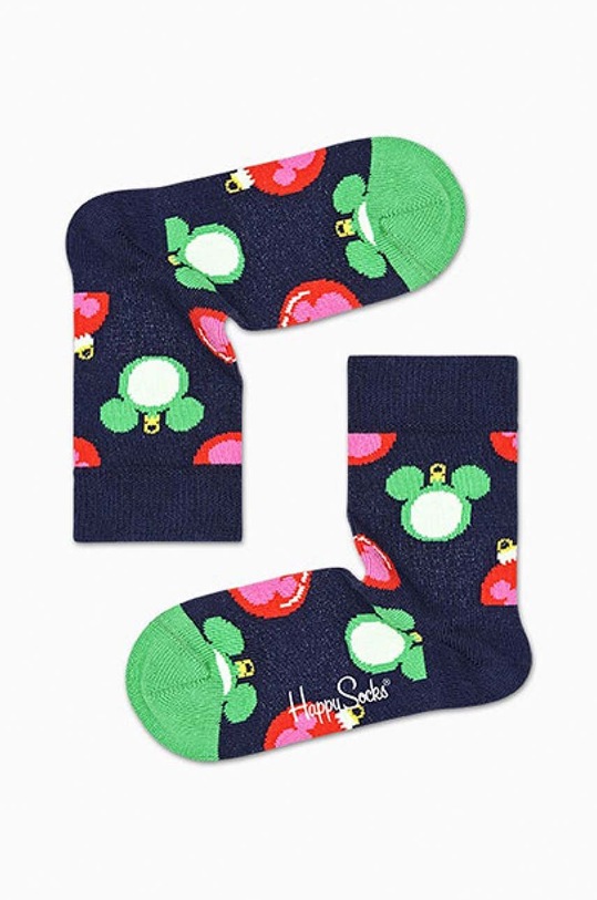 Happy Socks skarpetki dziecięce x Disney Baublelicious skarpetki długie granatowy KDNY01.6500