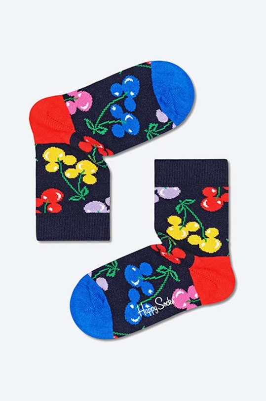 Παιδικές κάλτσες Happy Socks x Disney Very Cherry Mickey ψηλές κάλτσες σκούρο μπλε KDNY01.6501