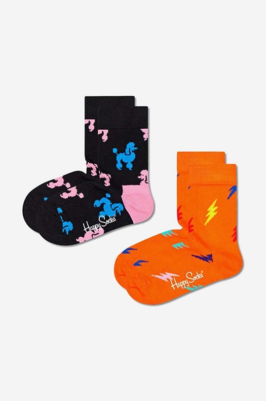 Happy Socks skarpetki dziecięce Poodle 2-pack skarpetki długie multicolor KPDL02.9300