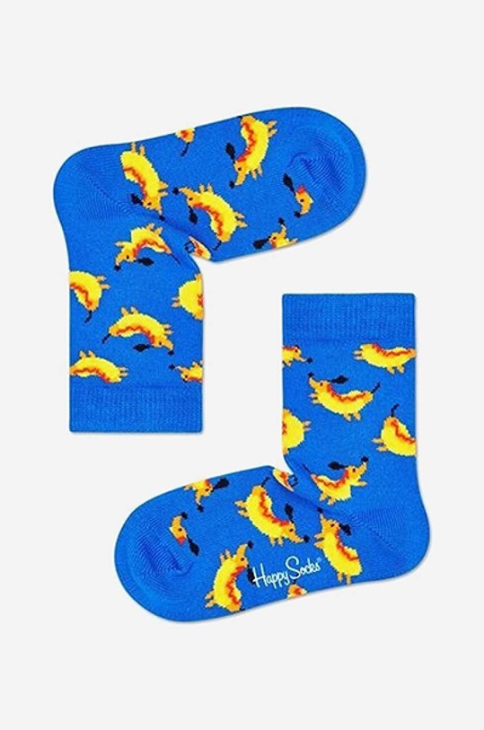 Happy Socks skarpetki dziecięce Hot Dog skarpetki długie multicolor KHDD01.6300