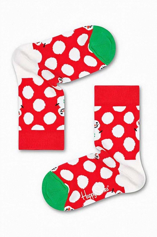 Happy Socks sosete copii Skarpetki Happy Socks KBDS01 4300 sosete lungi rosu KBDS01.4300
