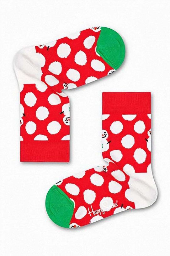 Dječje čarape Happy Socks Skarpetki Happy Socks KBDS01 4300 visoke čarape crvena KBDS01.4300