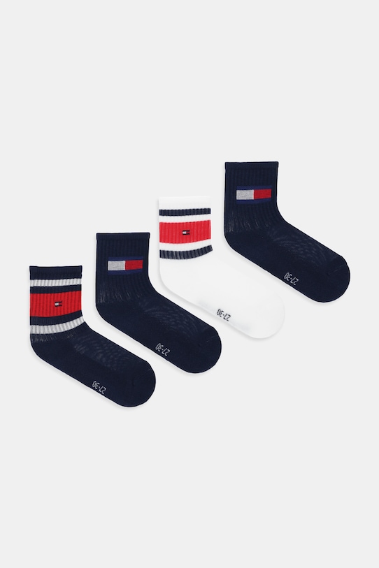 Tommy Hilfiger skarpetki dziecięce 4-pack granatowy 701232849.9BYA