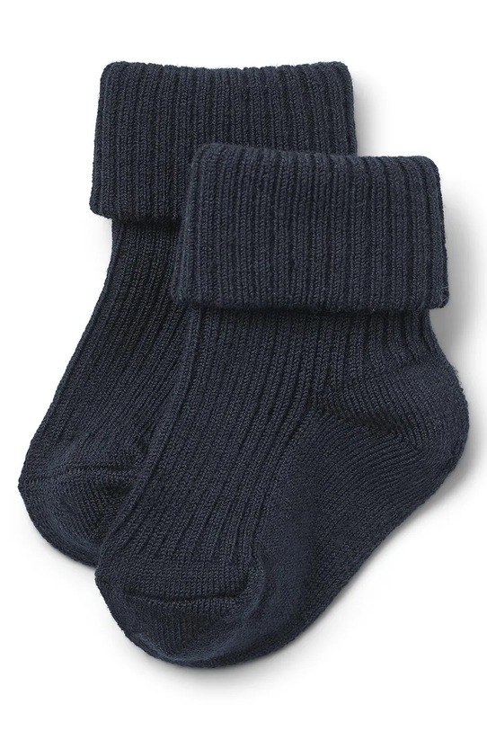 Chłopiec Wheat skarpetki z dodatkiem wełny dziecięce 2-pack 1924k.588 granatowy