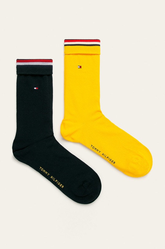 Tommy Hilfiger skarpetki 2-pack 2-pack żółty 371111