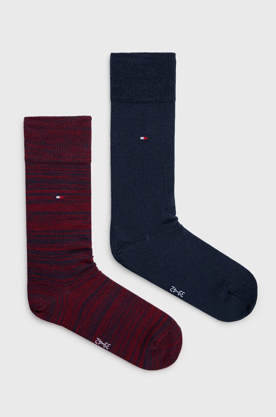 Κάλτσες Tommy Hilfiger 2-pack κοντές κάλτσες σκούρο μπλε 371111