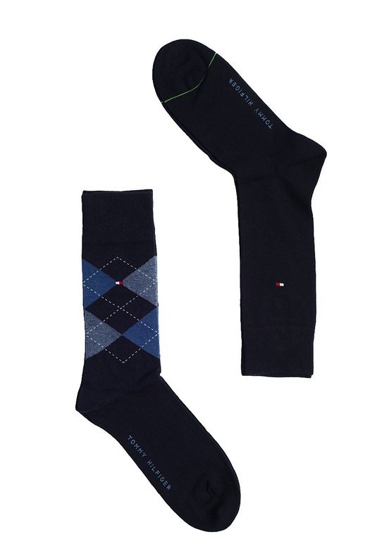 Tommy Hilfiger - Skarpety (2-pak) skarpetki długie niebieski 391156