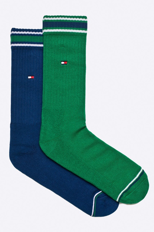Tommy Hilfiger - Skarpety Iconic (2-pack) skarpetki długie zielony 372020001