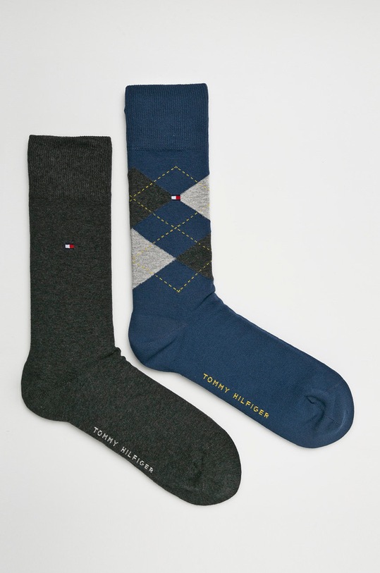Tommy Hilfiger - Ponožky (2-pack) hladký šedá 391156.
