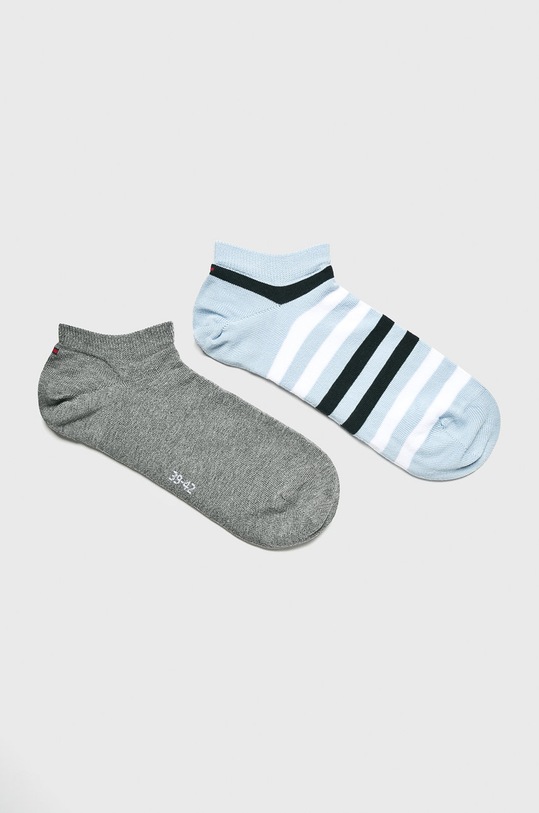 Kotníkové ponožky Tommy Hilfiger (2-pack) hladký modrá 382000001