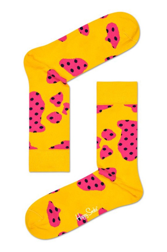Happy Socks - Ponožky dlouhé ponožky žlutá COW1001.2000.M