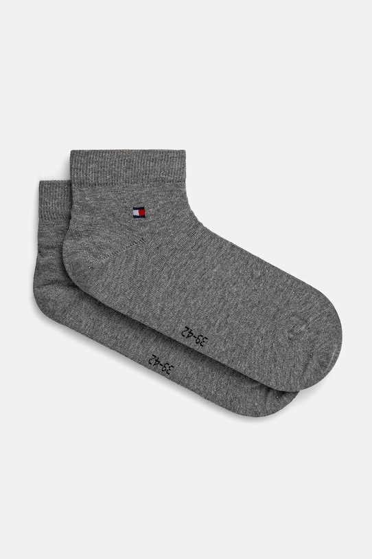Ponožky Tommy Hilfiger 2-pak krátke ponožky sivá 342025001