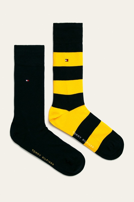 Ponožky Tommy Hilfiger (2-pack) dlouhé ponožky žlutá 342021001