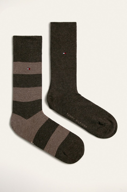 Tommy Hilfiger - Ponožky (2-pak) dlhé ponožky hnedá 342021001
