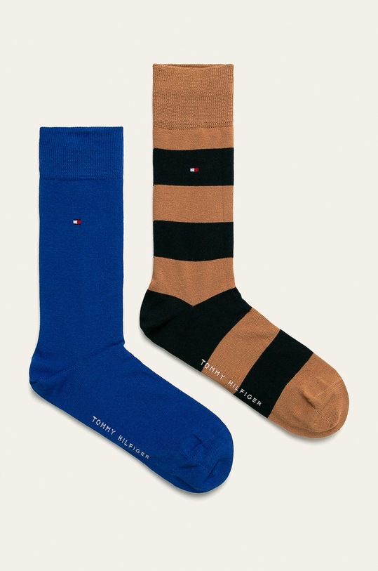 Ponožky Tommy Hilfiger (2-pack) dlouhé ponožky hnědá 342021001
