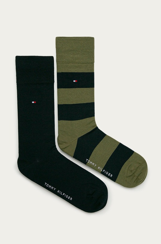 Tommy Hilfiger skarpetki (2-pack) skarpetki długie zielony 342021001