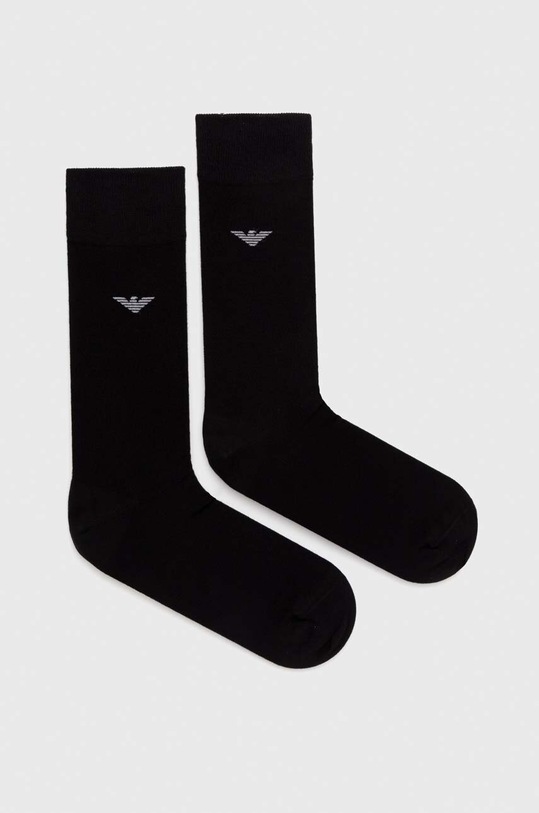 Emporio Armani Underwear sosete 2-pack sosete lungi negru 302302