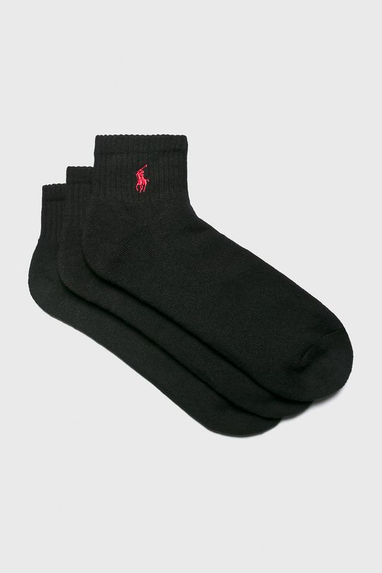 Ponožky Polo Ralph Lauren (3-pack) krátké ponožky černá 449655220001