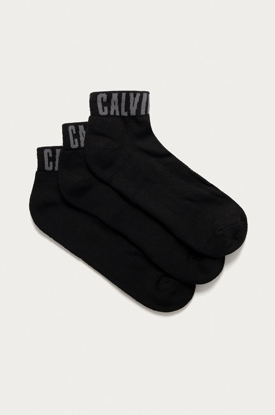 Calvin Klein - Ponožky (3-pack) krátké ponožky černá 100001880.NOS