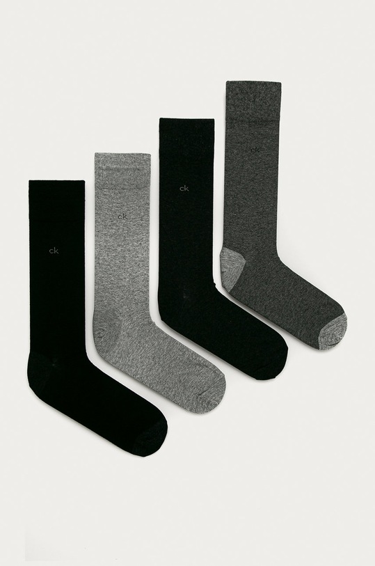 Calvin Klein - Ponožky (4-pack) dlouhé ponožky šedá 100001887.NOS