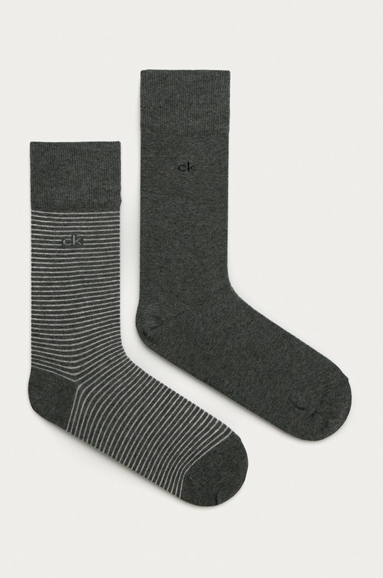 Calvin Klein - Ponožky (2-pack) dlouhé ponožky šedá 100001891.NOS