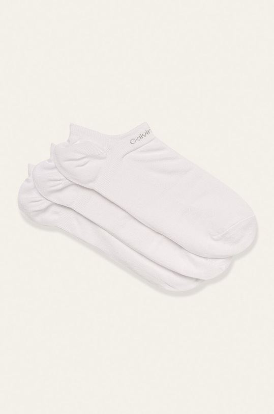 Calvin Klein - Členkové ponožky (3-pak) krátke ponožky biela 100001922.NOS