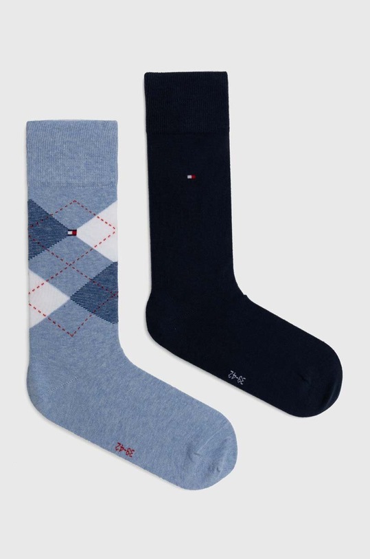Ponožky Tommy Hilfiger dlhé ponožky modrá 100001495.NOS