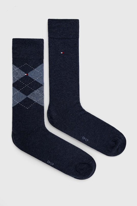 Ponožky Tommy Hilfiger dlhé ponožky tyrkysová 100001495.NOS