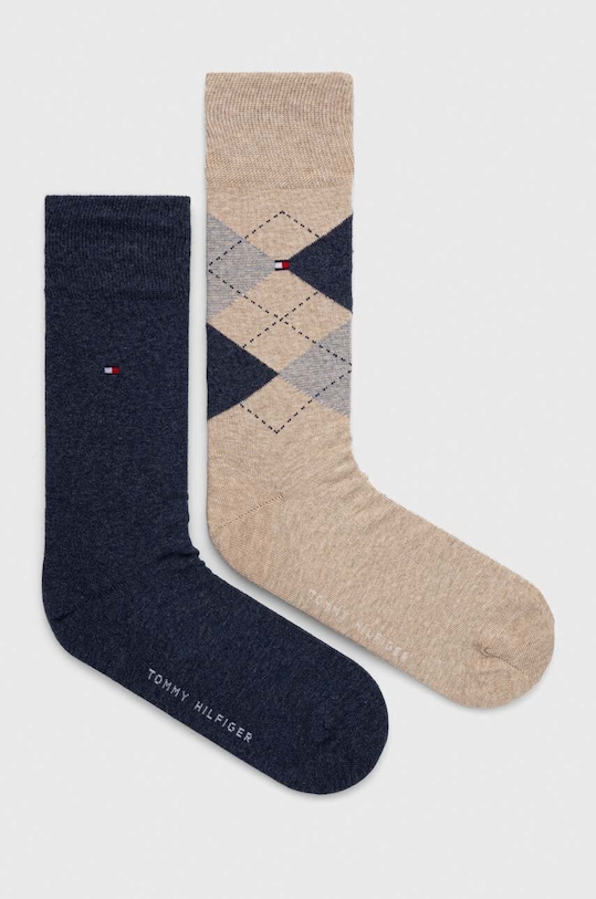 Ponožky Tommy Hilfiger dlouhé ponožky béžová 100001495.NOS