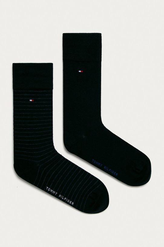 Ponožky Tommy Hilfiger 2-pak dlhé ponožky tmavomodrá 100001496.NOS