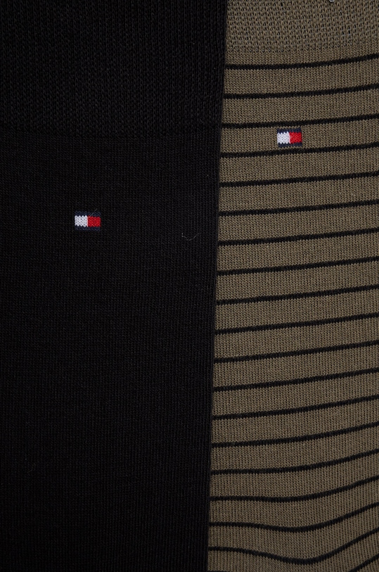 Ponožky Tommy Hilfiger 2-pak 100001496.NOS zelená AA00