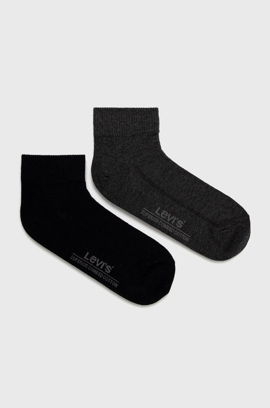 Ponožky Levi's dlouhé ponožky šedá 37157.0199
