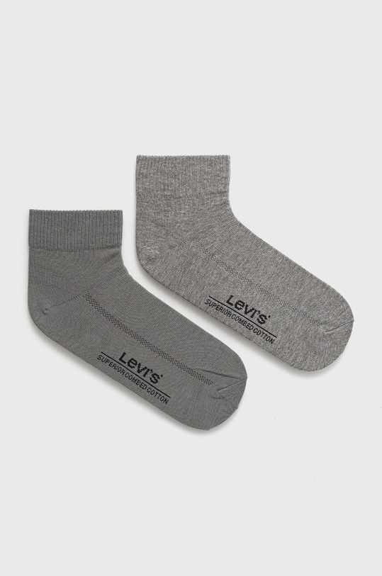 Ponožky Levi's ( 2-pak) krátké ponožky šedá 37157.0203