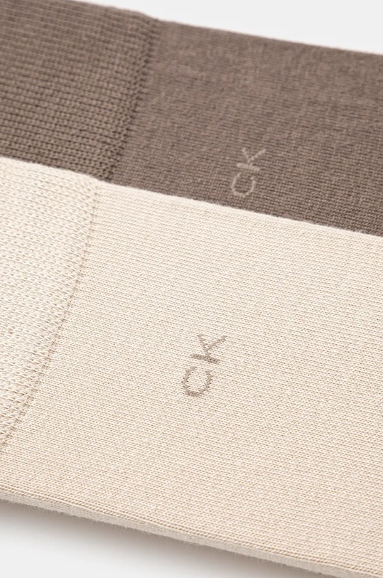 Ponožky Calvin Klein 2-pack 701218631.NOS béžová AA00