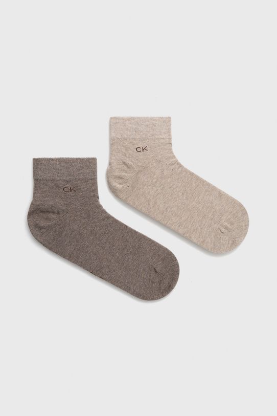 Calvin Klein skarpetki (2-pack) skarpetki długie beżowy 701218706.NOS