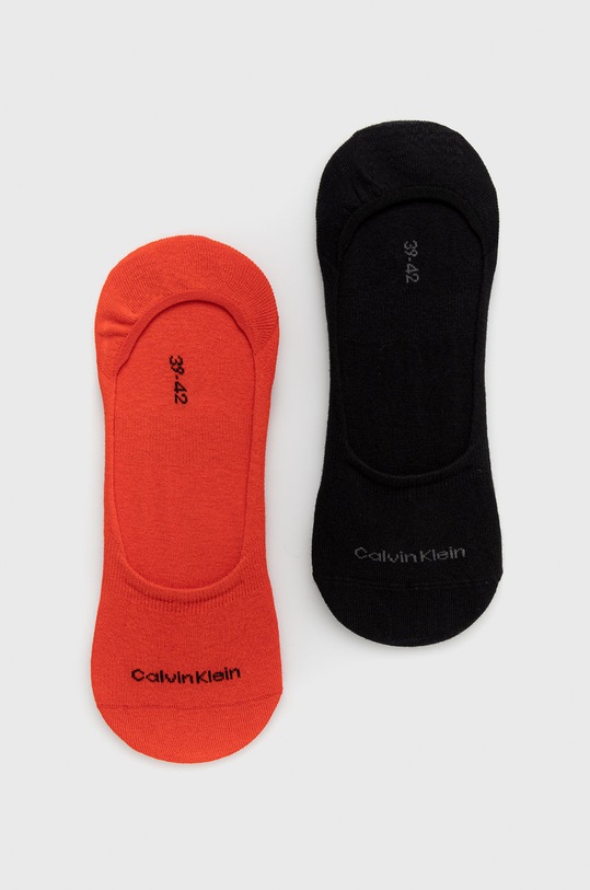 Ponožky Calvin Klein (2-pak) krátke ponožky červená 701218708.NOS