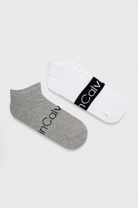 Шкарпетки Calvin Klein (2-pack) короткі шкарпетки білий 701218712.NOS