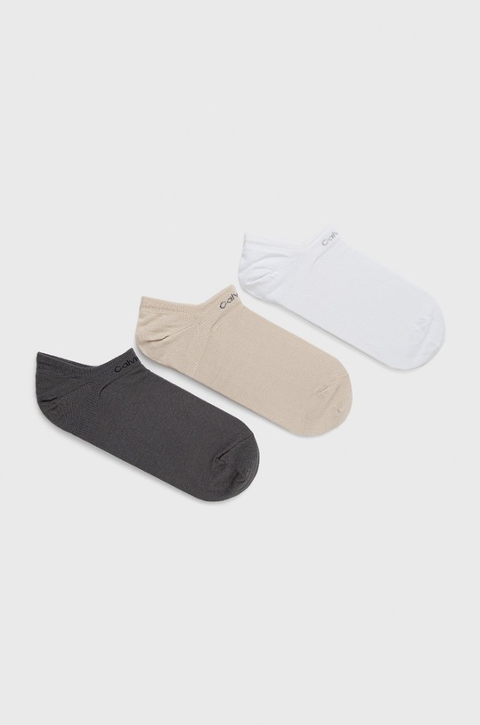 Calvin Klein Skarpetki (3-pack) skarpetki krótkie beżowy 701218717.NOS