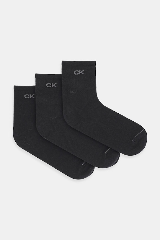 Calvin Klein Skarpetki (3-pack) skarpetki krótkie czarny 701218719.NOS
