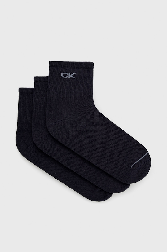 Calvin Klein Skarpetki (3-pack) skarpetki krótkie granatowy 701218719.NOS