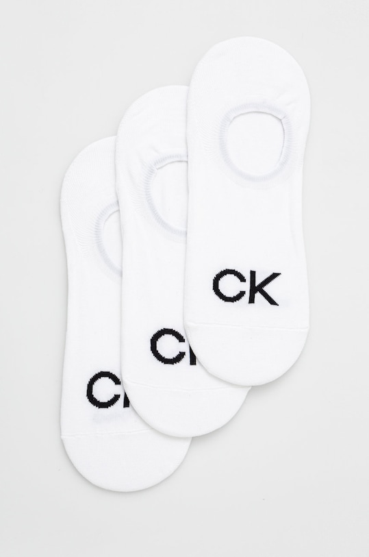 Calvin Klein skarpetki (3-pack) skarpetki krótkie biały 701218723.NOS