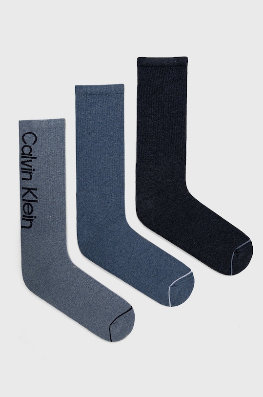 Шкарпетки Calvin Klein довгі шкарпетки блакитний 701218725.NOS