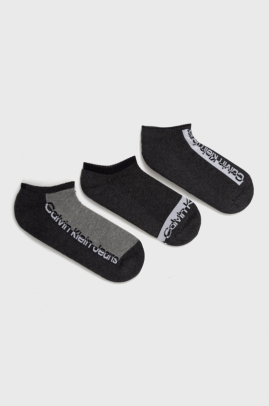 Calvin Klein skarpetki (3-pack) skarpetki krótkie szary 701218736.NOS