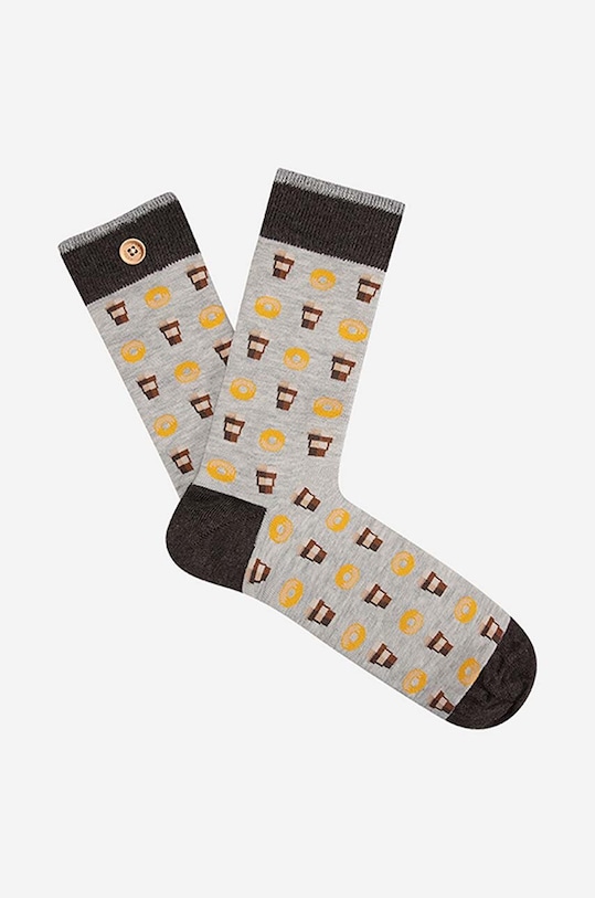 Ponožky Cabaia BARNABE & AUDE dlhé ponožky sivá SOKW22.BARNABE.AUDE