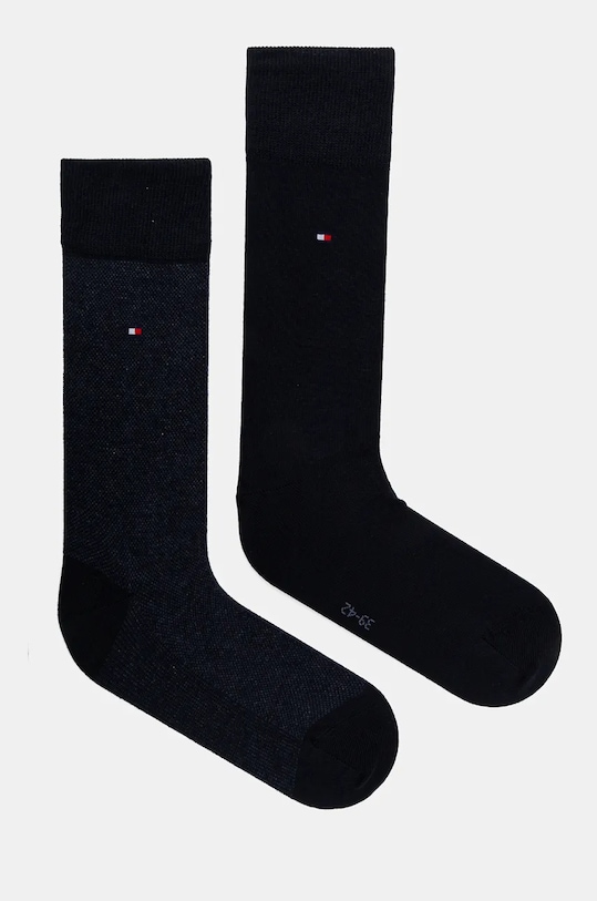 Ponožky Tommy Hilfiger 2-pack hladký námořnická modř 701226104.NOS