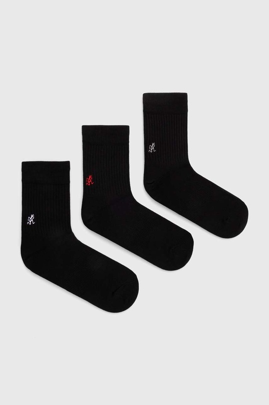 Gramicci skarpetki 3-pack Basic Crew Socks skarpetki długie czarny SX.M04
