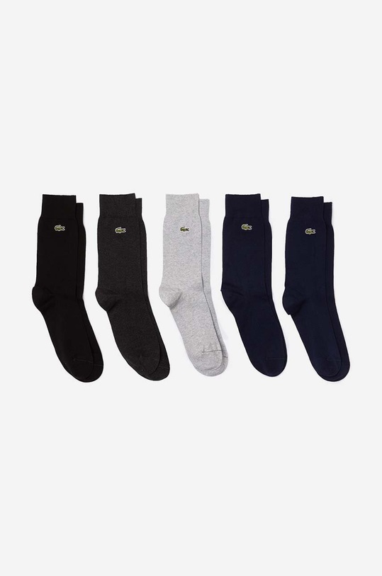 Lacoste skarpetki 5-pack gładkie multicolor RA8069