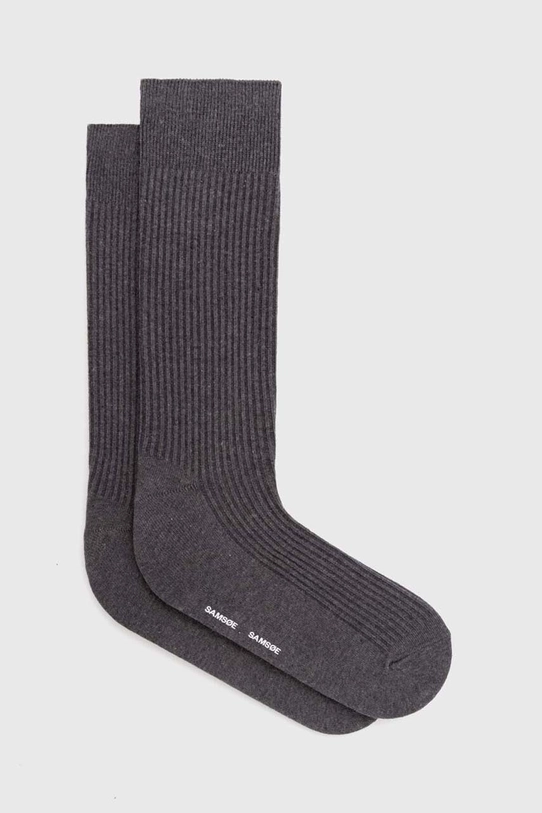 Samsoe Samsoe socks HANSE ankle socks gray M00007103