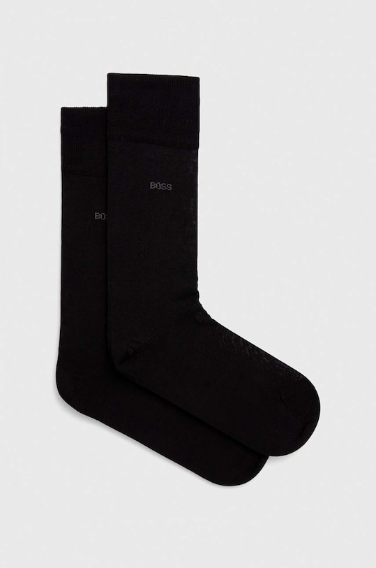 Памучни чорапи BOSS чорапи черен 50469837